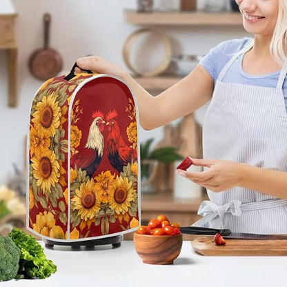 Rooster Blender Dust Cover Bread Maker Toaster Cover Sunflower Kitchen - Image 2