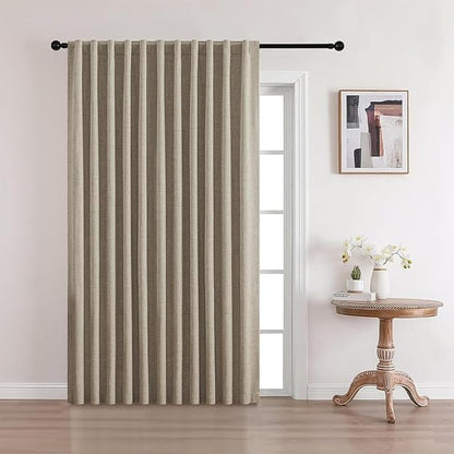 CUCRAF Custom 100% Total Blackout Curtains, Linen Back Tab and Rod Pocket by CUCRAF