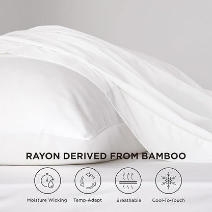 Bedsure Cooling Sheets Twin XL, Rayon Derived from Bamboo, Breathable & Soft - Image 2