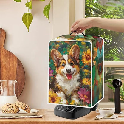 Mumeson Cartoon Corgi Coffee Maker Machine Dust Cover Blender Protection Case - Image 3
