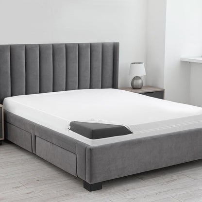 waterproof zippered mattress protector queen size, 12" deep, view 9