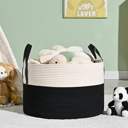 KAKAMAY Large Blanket Basket, Woven Baskets - Image 7