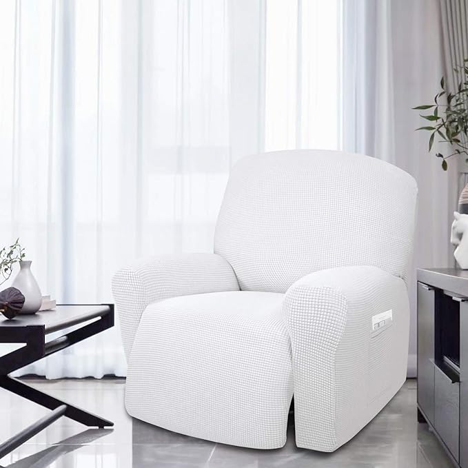 Easy-Going 4 Pieces Oversized Recliner Stretch Sofa Slipcover Sofa Cover - Image 2