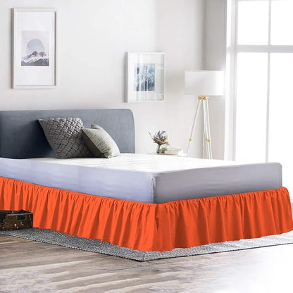 Bed Skirt - Ruffled Bed Skirt 12 Inch Drop Dust Ruffle - Dust Ruffle Bedskirt - Image 3