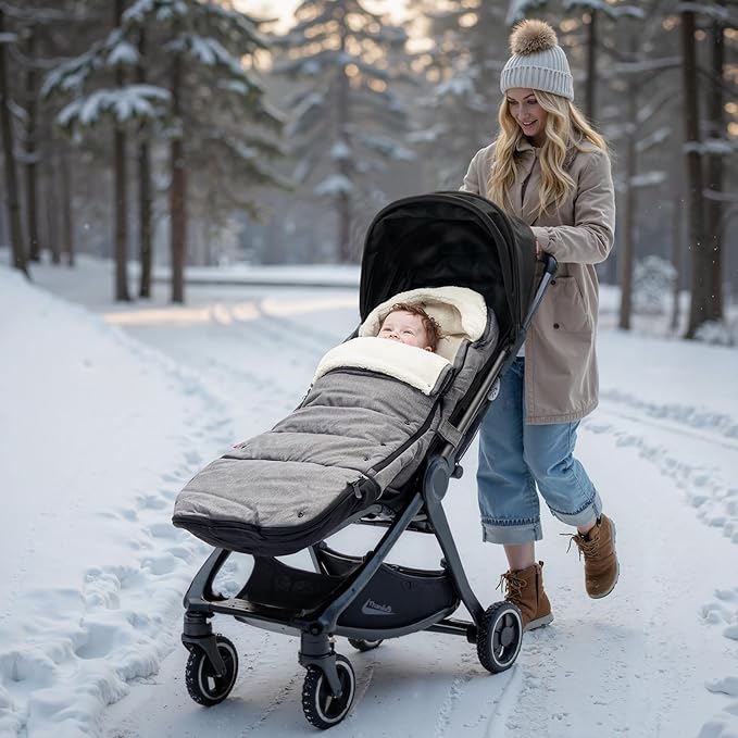 Momcozy Stroller Footmuff | Universal, Weather-Proof, Warm Stroller Bunting Bag - Image 6