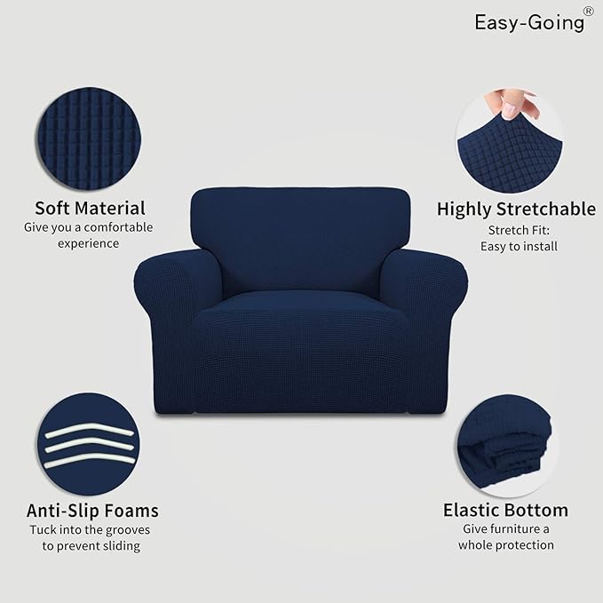 Easy-Going Stretch Oversized Chair Sofa Slipcover 1-Piece Couch Sofa Cover - Image 3