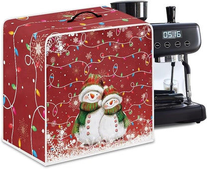 Coffee Maker Dust Cover, Cute Snowman Christmas Mixer Dustproof Protector by Unknown