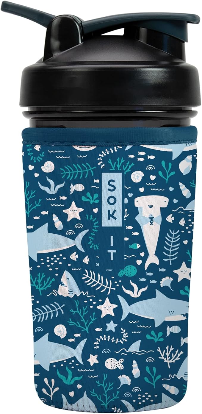 Sok It BotlSok Protein Blender Shaker Bottle Sleeve Insulated Neoprene Cover by SokIt