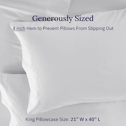 California Design Den Hotel Quality King Pillow Covers Set of 2 - Image 4