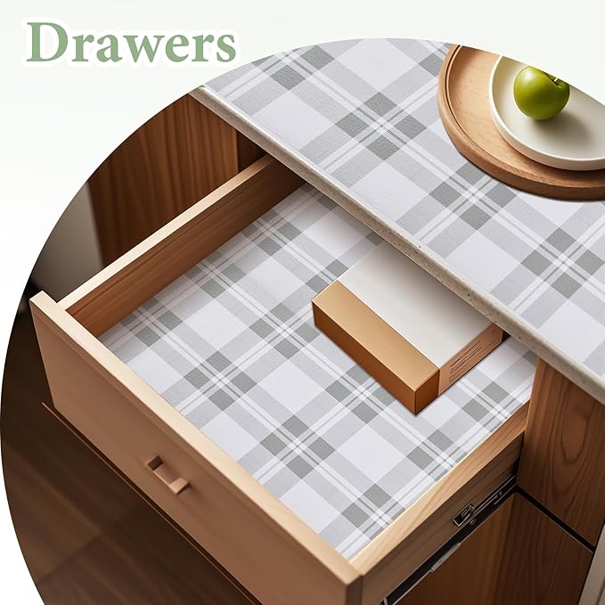 Drawer and Shelf Liner for Kitchen Cabinet: 12 in X 30 Ft Non Slip Waterproof - Image 6