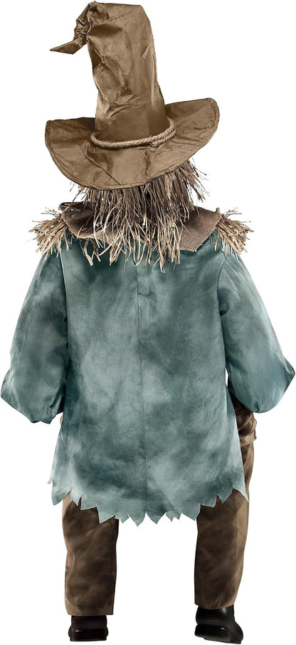 Spirit Halloween 4 Ft 6 In Scary Sitting Scarecrow Animatronic, Multicolor