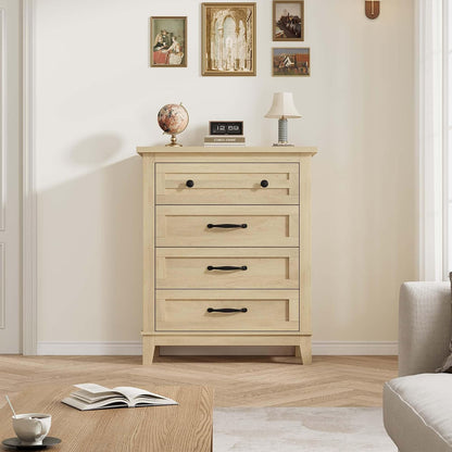 garveehome 4 dresser for bedroom, 34.8" tall vertical, close-up detail