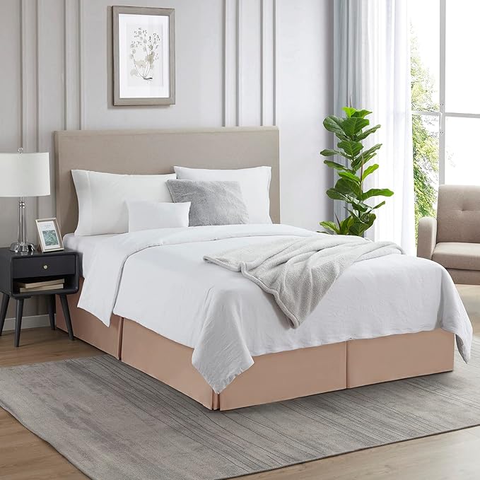Nestl Taupe Full Bed Skirt - Image 4
