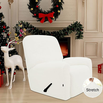 Easy-Going Recliner Stretch Sofa Slipcover Sofa Cover 4-Pieces Furniture - Image 3