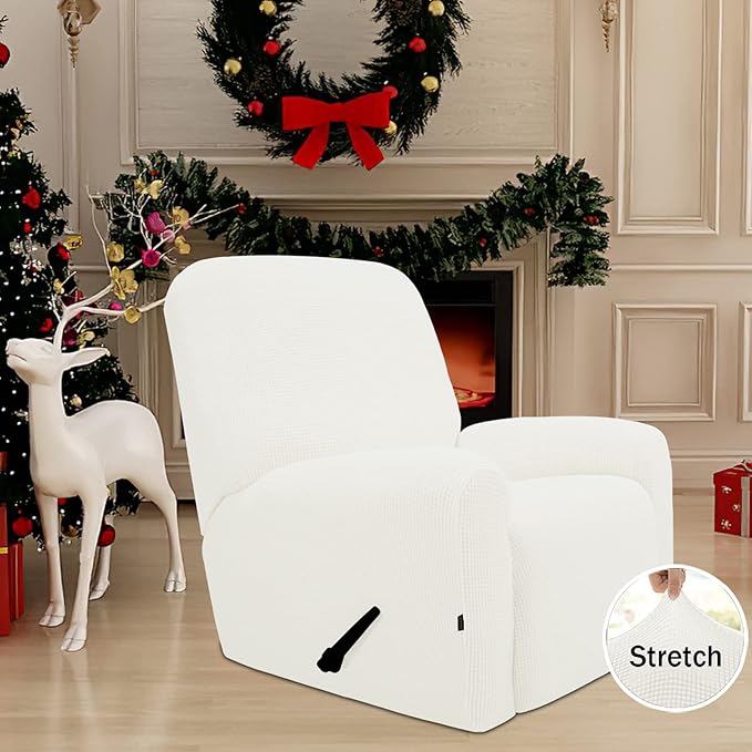 Easy-Going 4 Pieces Oversized Recliner Stretch Sofa Slipcover Sofa Cover - Image 2