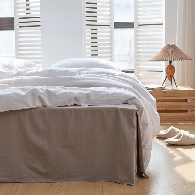 BISELINA French Linen Bed Skirt - Image 6