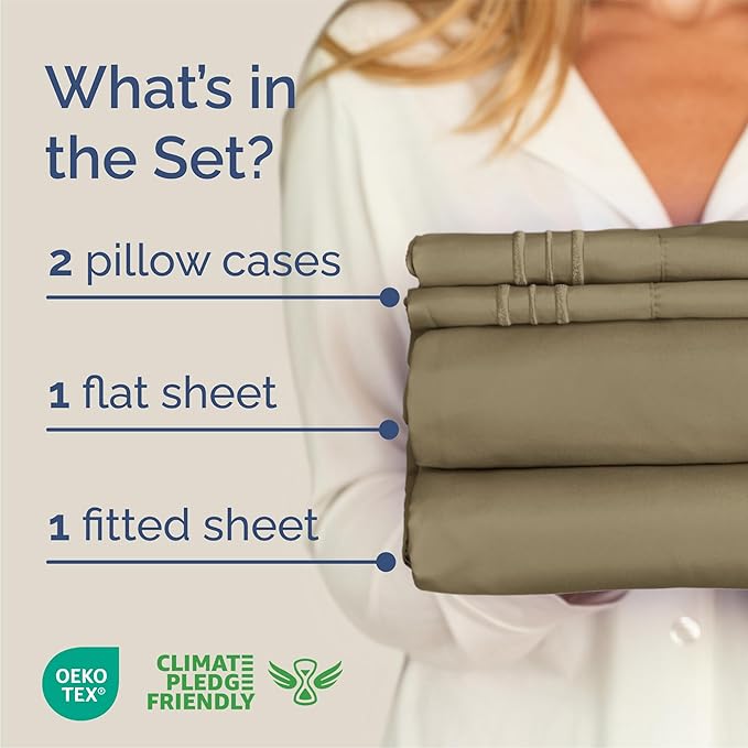 Queen Size 4 Piece Sheet Set - Image 2