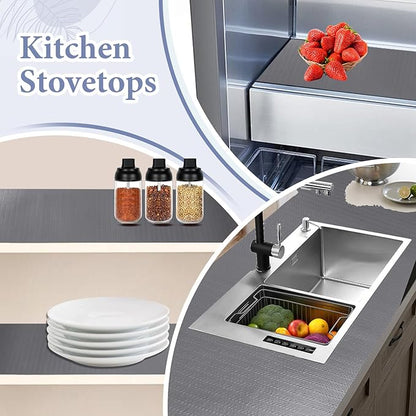 Drawer and Shelf Liner for Kitchen Cabinet: 23 in X 20 Ft Non Slip Waterproof - Image 6
