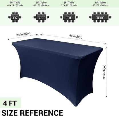 Obstal 4Ft Stretch Spandex Table Cover - Image 4