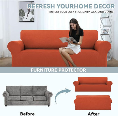LURKA Stretch Sofa Slipcovers 1 Piece Couch Covers - Image 3