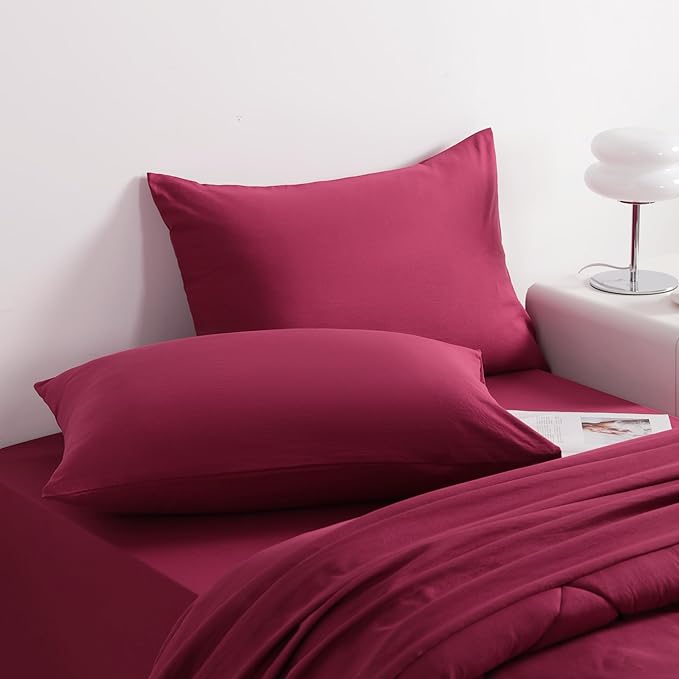 NTBAY Twin Comforter Set with Sheets, 5 Pieces Soft and Breathable Twin Bedding - Image 5