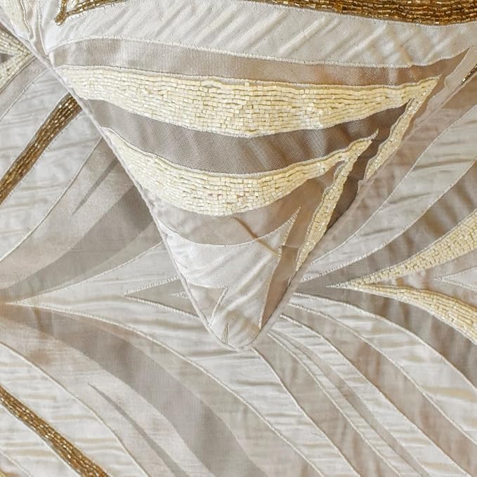 The HomeCentric King/Queen/Twin Ivory Luxury CA King 86"x18" Bed Runner - Image 3