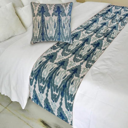 The HomeCentric Blue Bed Runner - Image 2