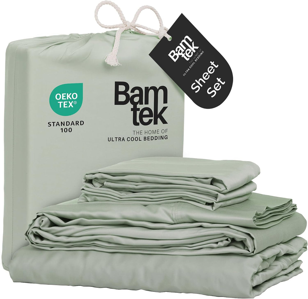 100% viscose bamboo bed sheets full sizes 4pc, main product view