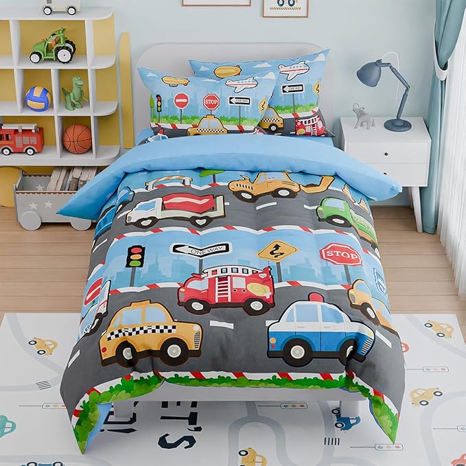 Transportation Kids Bedding Set by SANDJEST
