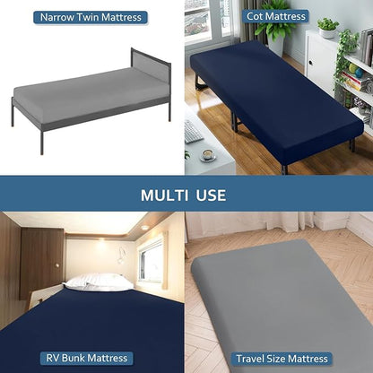 Cot Sheet 31" x 75", Cot Fitted Sheet Ultra Soft and Breathable Snug Fit - Image 6