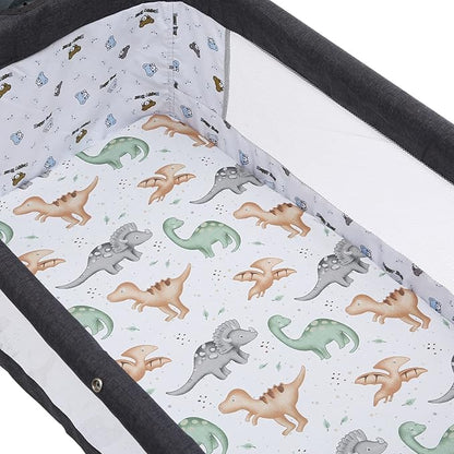Pack n Play Sheet Stretchy Fitted Portable Mini Crib Sheets Set 3 Pack - Image 2