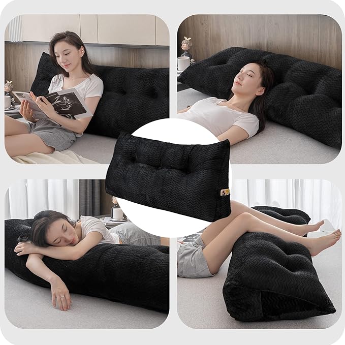 Large Bolster Triangular Headboard Wedge Backrest Positioning Support Bed Rest - Image 4