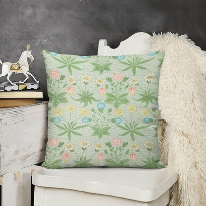 William Morris Floral Original Throw Pillow Covers Boho Chic Retro Floral Cozy - Image 3