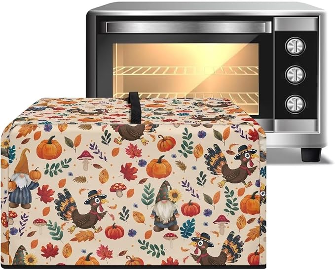 Microwave Oven Cover, Thanksgiving Turkey Dustproof Machine Protector - Image 2