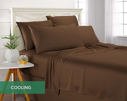 Pure Bamboo California King Sheets, Genuine 100% Organic Viscose Derived from - Image 5