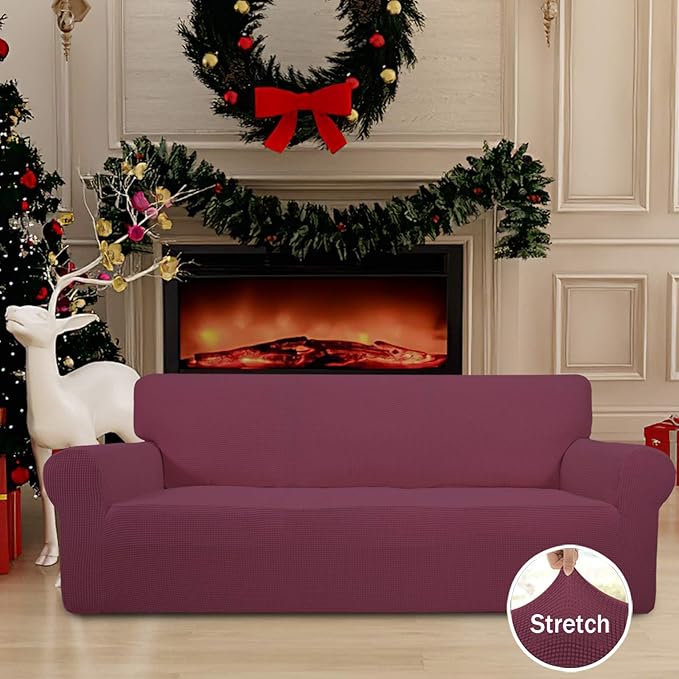 Easy-Going Stretch Sofa Slipcover 1-Piece Sofa Cover Furniture Protector Couch - Image 2