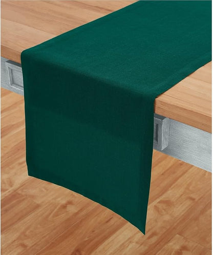 Solino Home Linen Rainforest Green Table Runner 72 Inches Long - Image 2