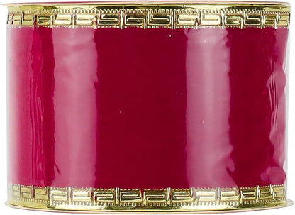 MEEDEE 2.5 Inch Red Velvet Christmas Ribbon 10 Yards Velvet Wired Ribbons - Image 9