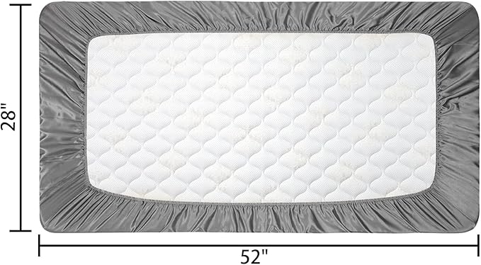 2 Pack Silk Crib Sheets for Baby - Image 5