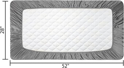 2 Pack Silk Crib Sheets for Baby - Image 5