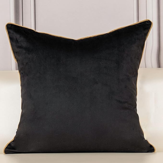 Aeckself European Floral Pillow Cover 24x24 Inch, Large Luxury Velvet - Image 2