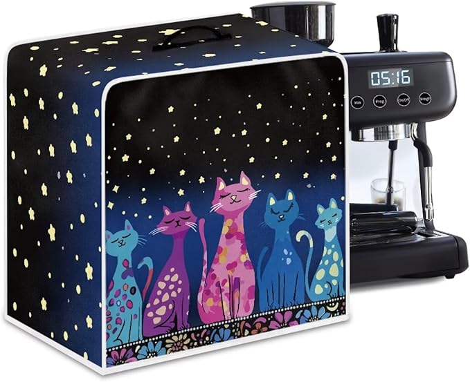 Coffee Maker Cover Dust Cover, Art Washable Dustproof Mixer Protector by Unknown