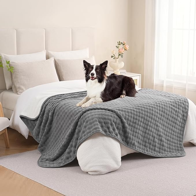 Waterproof Blanket for Bed Couch Sofa Car, Soft Leakproof Dog Blanket - Image 8