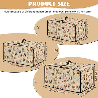 Rooster Chicken Chick Print Waterproof Toaster Oven Cover Heavy Duty Microwave - Image 7