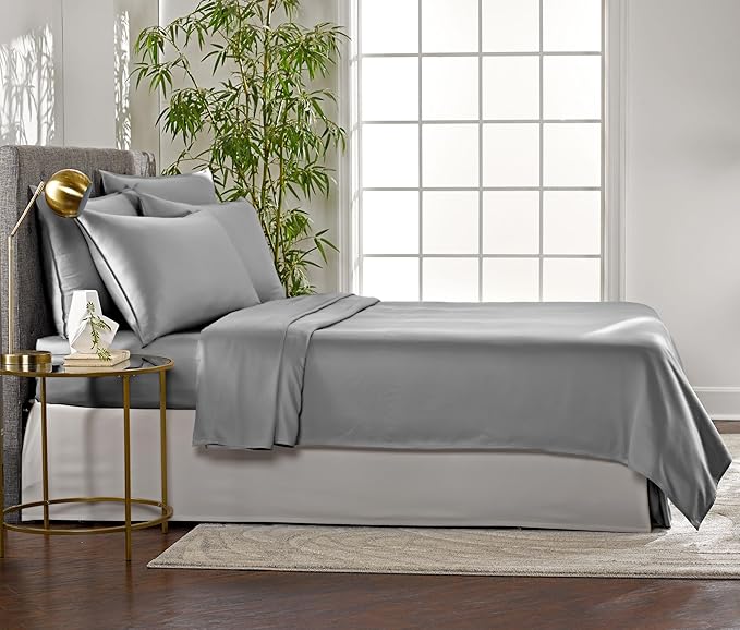 Pure Bamboo Twin Sheets, Genuine 100% Organic Viscose Derived from Bamboo Bed - Image 4