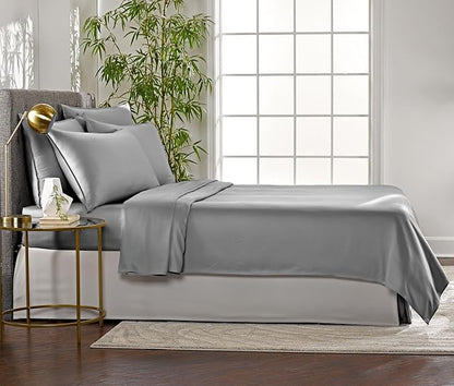 Pure Bamboo Twin Sheets, Genuine 100% Organic Viscose Derived from Bamboo Bed - Image 4