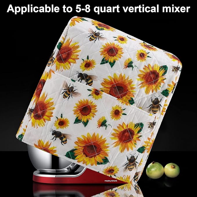 Stand Mixer Cover, Sunflower Kitchen Mixer Cover Compatible - Image 6