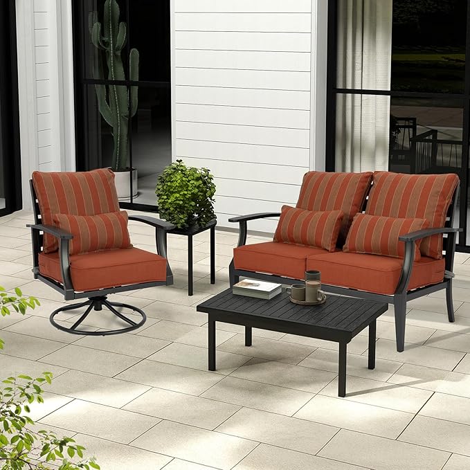 Aoodor Outdoor Chair Cushion, 24 x 24 Inch Water-Resistant, Fade-Resistant - Image 8