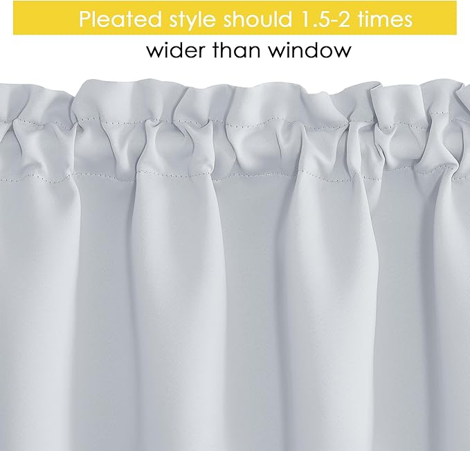 NICETOWN 4 Panels Blackout Valances - Image 3