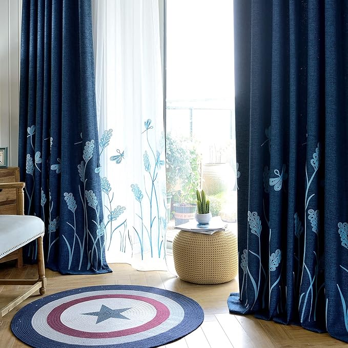 Melodieux Extra Wide Embroidery Curtain by Melodieux